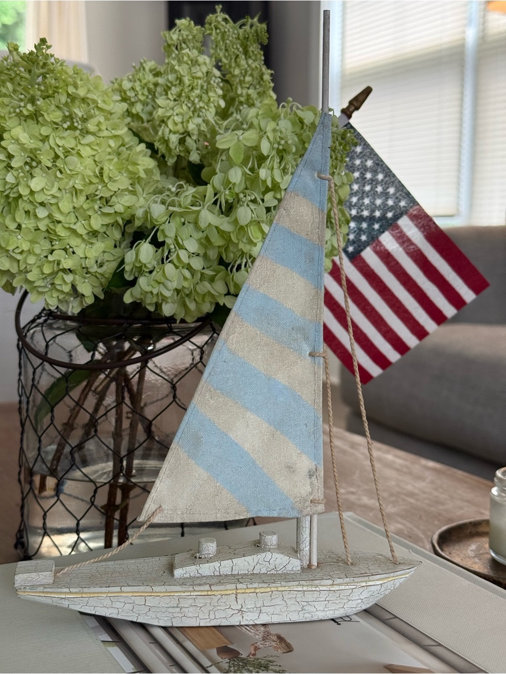 Sailboat accent decor
